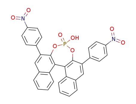 Molecular Structure of 878111-16-1 (S-4-oxide-4-hydroxy-2,6-bis(4-nitrophenyl)- Dinaphtho[2,1-d:1',2'-f][1,3,2]dioxaphosphepin)