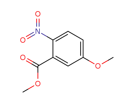 Molecular Structure of 2327-45-9 (METHYL 5-METHOXY-2-NITROBENZOATE)