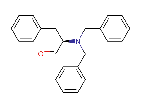 Molecular Structure of 123054-12-6 (N,N-dibenzyl-(R)-2-amino-3-phenylpropanal)