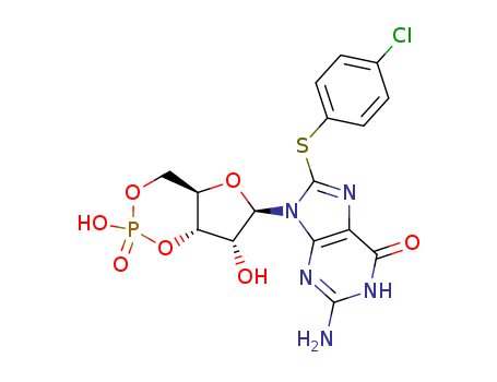 8-(4-Chlorophenylthio)guanosine 3',5'-cyclic Monophosphate . triethylammonium salt