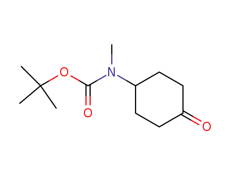 Molecular Structure of 400899-84-5 (Carbamic acid, methyl(4-oxocyclohexyl)-, 1,1-dimethylethyl ester)