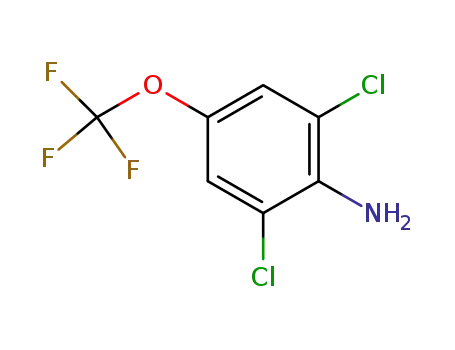 Molecular Structure of 99479-66-0 (2,6-Dichloro-4-(trifluoromethoxy)aniline)