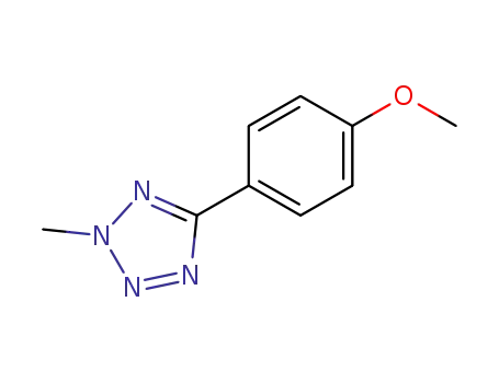 Molecular Structure of 43131-50-6 (5-(4-METHOXY-PHENYL)-2-METHYL-2H-TETRAZOLE)