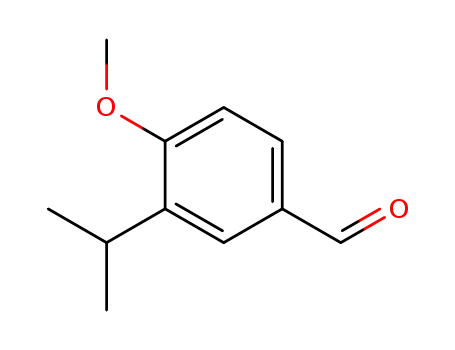 Molecular Structure of 31825-29-3 (3-ISOPROPYL-4-METHOXYBENZOALDEHYDE)