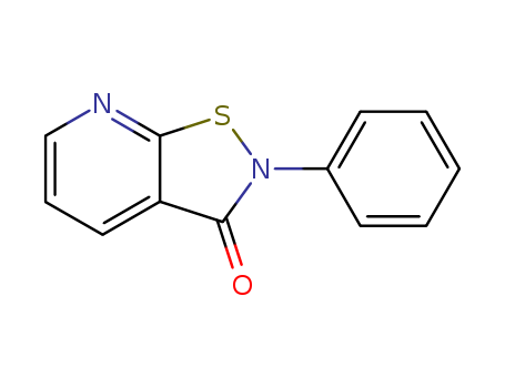 Molecular Structure of 104857-27-4 (Isothiazolo[5,4-b]pyridin-3(2H)-one, 2-phenyl-)