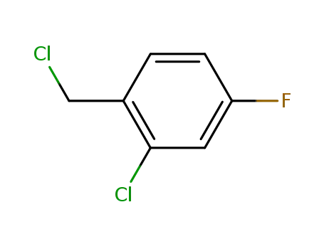 Molecular Structure of 93286-22-7 (2-Chloro-4-fluorobenzyl chloride)