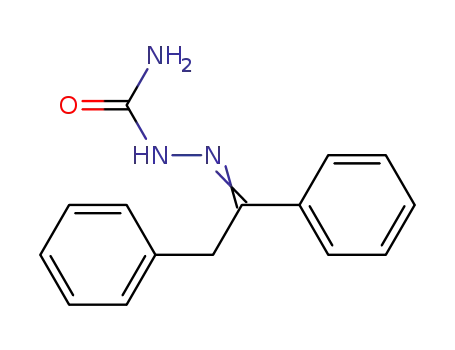 Molecular Structure of 1567-38-0 ((1E)-1,2-diphenylethanone semicarbazone)