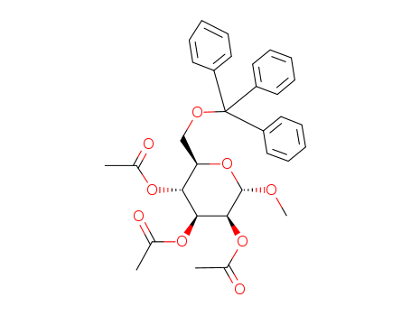 a-D-Mannopyranoside, methyl6-O-(triphenylmethyl)-, triacetate (9CI)