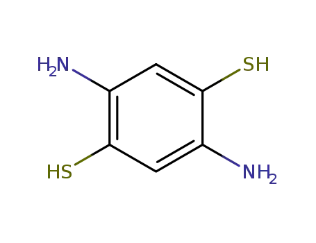 Molecular Structure of 15657-79-1 (2,5-Dimercaptobenzene-1,4-diamine)