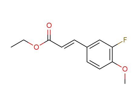 Molecular Structure of 187872-44-2 (ethyl (E)-3-(3-fluoro-4-methoxyphenyl)acrylate)