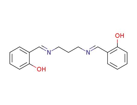 Molecular Structure of 133345-53-6 (Phenol, 2,2'-[1,3-propanediylbis[(E)-nitrilomethylidyne]]bis-)