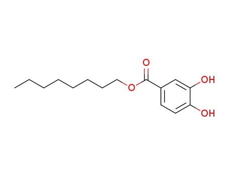Molecular Structure of 1152-47-2 (Benzoic acid, 3,4-dihydroxy-, octyl ester)