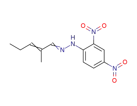 Molecular Structure of 1572-64-1 (1-(2,4-dinitrophenyl)-2-(2-methylpent-2-en-1-ylidene)hydrazine)