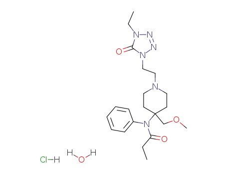 Molecular Structure of 70879-28-6 (ALFENTANIL HYDROCHLORIDE CII (500 MG))