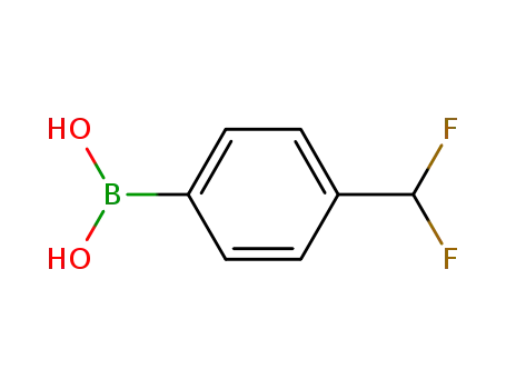 Molecular Structure of 946525-43-5 (4-Difluoromethyl-phenylboronic acid)
