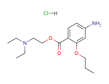 Benzoic acid,4-amino-2-propoxy-, 2-(diethylamino)ethyl ester, hydrochloride (1:1)
