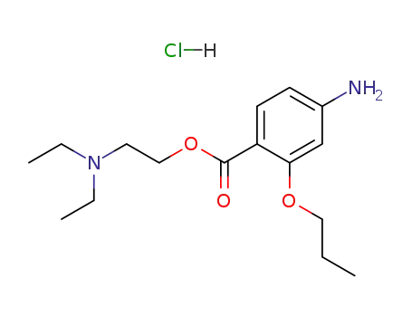 2-(4-Amino-2-propoxybenzoyl)oxyethyl-diethylazanium;chloride