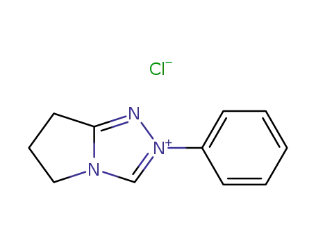 5H-Pyrrolo[2,1-c]-1,2,4-triazolium,6,7-dihydro-2-phenyl-, chloride (1:1)