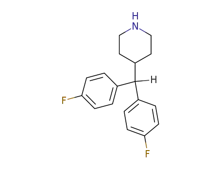 Molecular Structure of 60285-00-9 (Piperidine, 4-[bis(4-fluorophenyl)methyl]-)