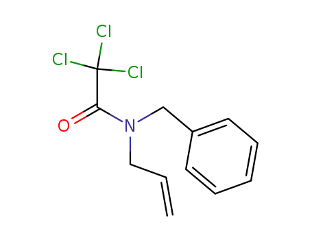 Molecular Structure of 91989-79-6 (Acetamide, 2,2,2-trichloro-N-(phenylmethyl)-N-2-propenyl-)