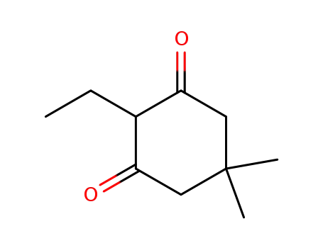 Molecular Structure of 2406-29-3 (1,3-Cyclohexanedione, 2-ethyl-5,5-dimethyl-)