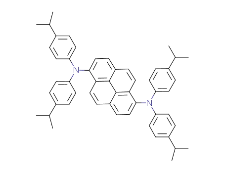 Molecular Structure of 764657-25-2 (N,N,N',N'-tetrakis(4-isopropylphenyl)pyrene-1,6-diamine)
