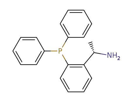 Molecular Structure of 913196-43-7 ((S)-1-[2-(Diphenylphosphino)phenyl]ethylamine, min. 97%)