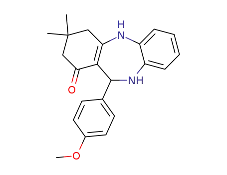 11-(4-METHOXYPHENYL)-3,3-DIMETHYL-2,3,4,5,10,11-HEXAHYDRO-1H-DIBENZO[B,E][1,4]DIAZEPIN-1-ONE