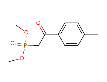 Molecular Structure of 51638-13-2 (Phosphonic acid, [2-(4-methylphenyl)-2-oxoethyl]-, dimethyl ester)