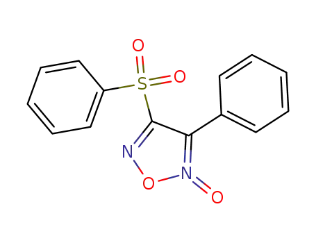 Molecular Structure of 76016-71-2 (3-phenyl-4-benzenesulfonylfuroxan)