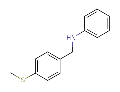 Molecular Structure of 723753-86-4 (N-((4-methylthio)benzyl)benzenamine)