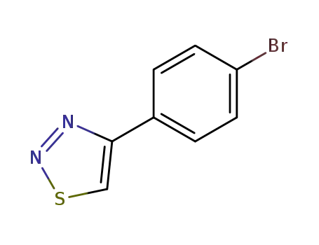 Molecular Structure of 40753-13-7 (4-(4-BROMOPHENYL)-1,2,3-THIADIAZOLE)