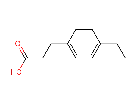 Molecular Structure of 64740-36-9 (3-(4-ETHYLPHENYL)PROPIONIC ACID)