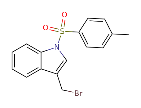 Molecular Structure of 58550-81-5 (3-(BroMoMethyl)-1-tosyl-1H-indole)
