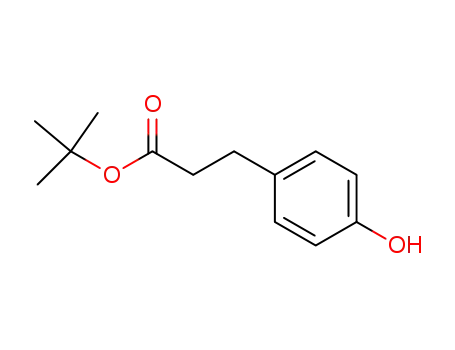 Molecular Structure of 51458-31-2 (3-(4-hydroxyphenyl)propionic acid tert-butyl ester)