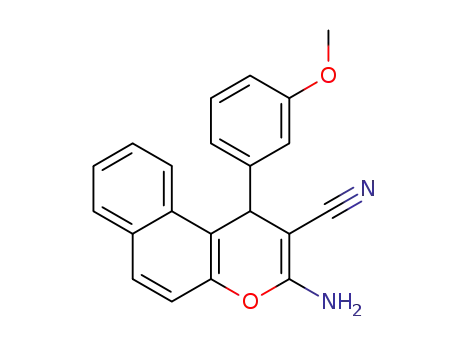 3-amino-1-(3-methoxyphenyl)-1H-benzo[f]chromene-2-carbonitrile