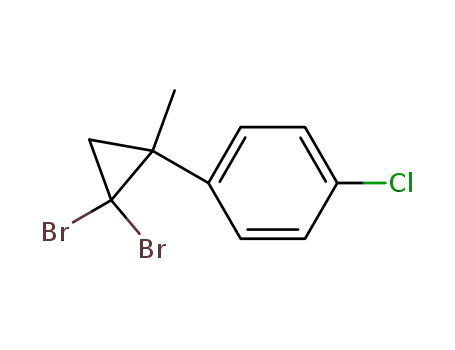 Molecular Structure of 1064000-89-0 (1-chloro-4-(2,2-dibromo-1-methylcyclopropyl)benzene)