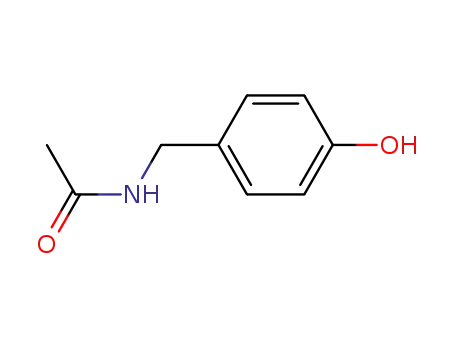 Molecular Structure of 34185-04-1 (Acetamide, N-[(4-hydroxyphenyl)methyl]-)