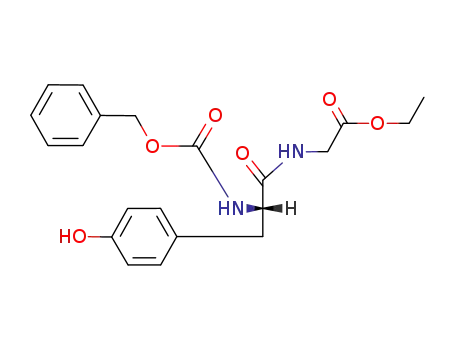 Molecular Structure of 41888-91-9 (Glycine, N-[N-[(phenylmethoxy)carbonyl]-L-tyrosyl]-, ethyl ester)