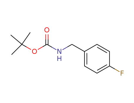 Molecular Structure of 153903-23-2 (Carbamic acid, [(4-fluorophenyl)methyl]-, 1,1-dimethylethyl ester)
