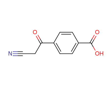 Molecular Structure of 122545-30-6 (4-(2-cyanoacetyl)benzoic acid)