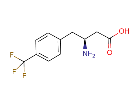 Molecular Structure of 270065-79-7 ((S)-3-Amino-4-(4-trifluoromethylphenyl)butanoic acid hydrochloride)