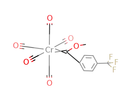 Molecular Structure of 27637-27-0 (Chromium,pentacarbonyl[methoxy[4-(trifluoromethyl)phenyl]methylene]-, (OC-6-21)- (9CI))