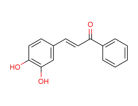 Molecular Structure of 136068-43-4 (2-Propen-1-one, 3-(3,4-dihydroxyphenyl)-1-phenyl-, (2E)-)