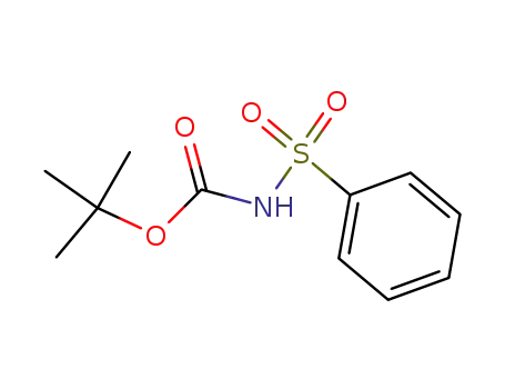 Molecular Structure of 2845-66-1 (Carbamic acid, (phenylsulfonyl)-, 1,1-dimethylethyl ester)