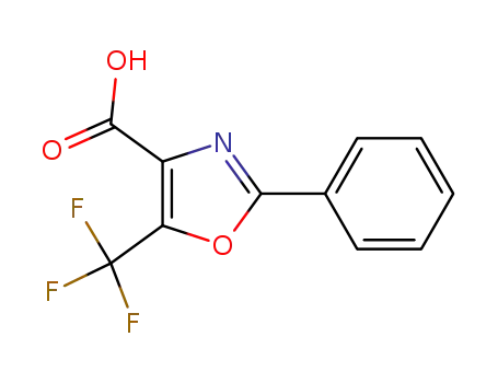 Molecular Structure of 236736-23-5 (2-PHENYL-5-(TRIFLUOROMETHYL)-OXAZOLE-4-CARBOXYLICACID)