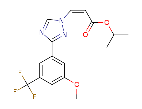 KPT-185;2-Propenoicacid,3-[3-[3-methoxy-5-(trifluoromethyl)phenyl]-1H-1,2,4-triazol-1-yl]-,1-methylethylester,(2Z)-