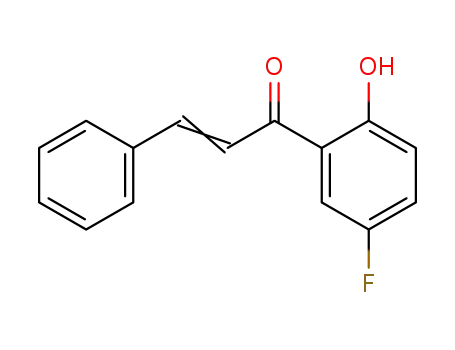 Molecular Structure of 1431-92-1 (2-Propen-1-one, 1-(5-fluoro-2-hydroxyphenyl)-3-phenyl-)