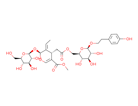 (2S,4S,E)-Methyl 3-ethylidene-4-(2-oxo-2-(((2R,3S,4S,5R,6R)-3,4,5-trihydroxy-6-(4-hydroxyphenethoxy)tetrahydro-2H-pyran-2-yl)methoxy)ethyl)-2-(((2S,3R,4S,5S,6R)-3,4,5-trihydroxy-6-(hydroxymethyl)tetra