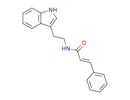 Molecular Structure of 212707-61-4 (2-Propenamide, N-[2-(1H-indol-3-yl)ethyl]-3-phenyl-, (2E)-)